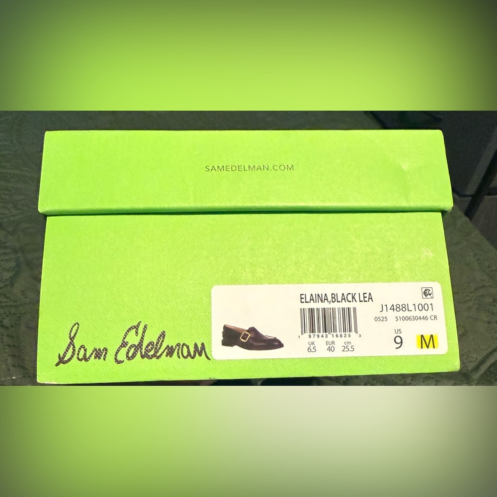 Sam Edelman Elaina Mary Jane Loafers Black - Picture 5 of 5